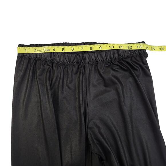 Torrid Faux Leather Leggings SZ 1X Black Stretch - Picture 3 of 5